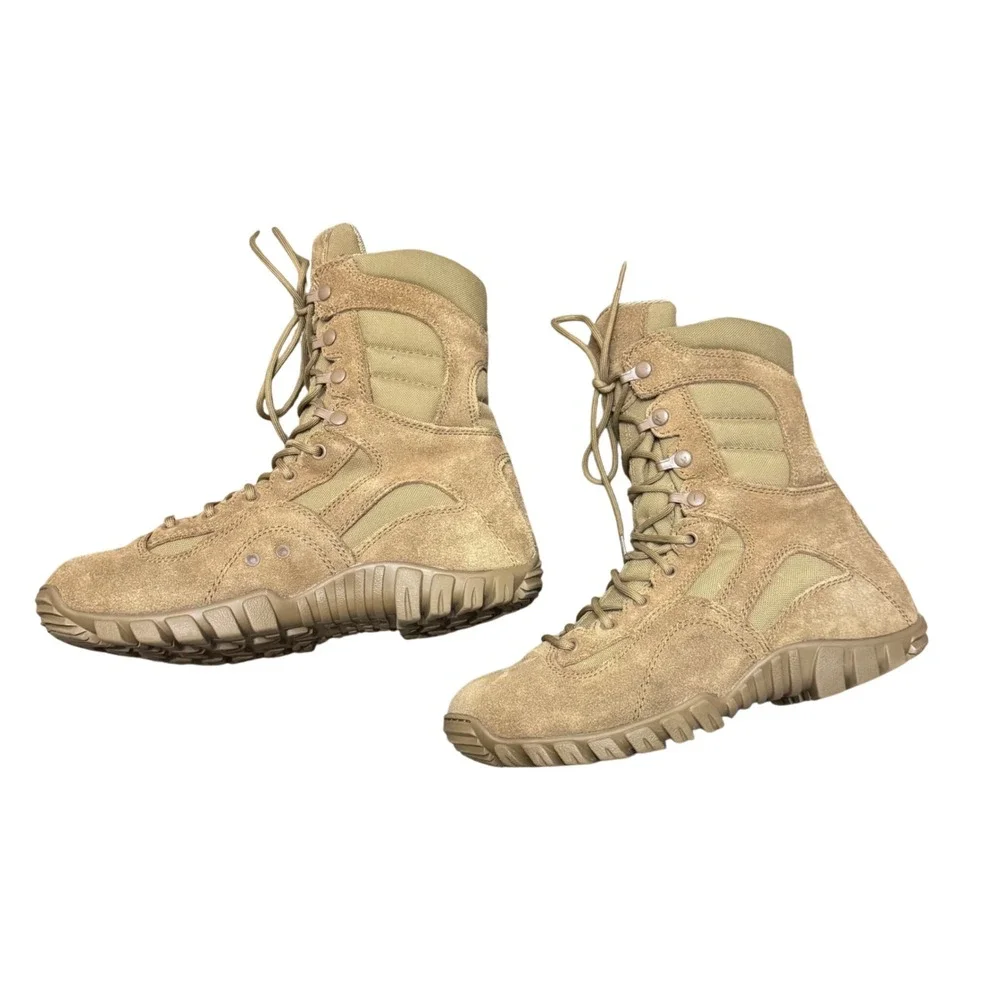 Tactical Research Khyber TR550 Desert Tan Combat Boots Mens Size 7R‎ Vibram Sole